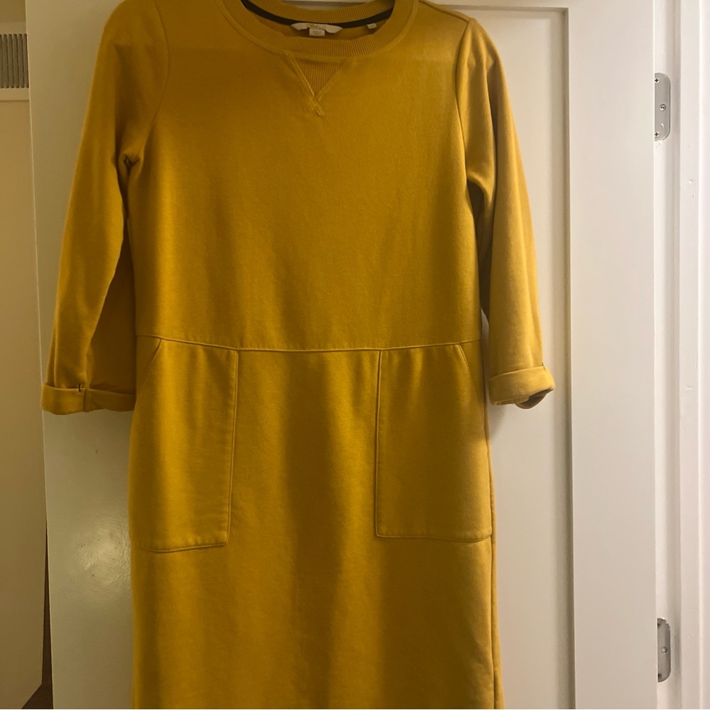 Boden dress US6 yellow Cotton Blend Made in Turkey